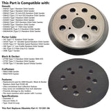 5" Dia 8 Hole Sander Hook and Loop Pad Replaces DeWalt OE # 151281-08