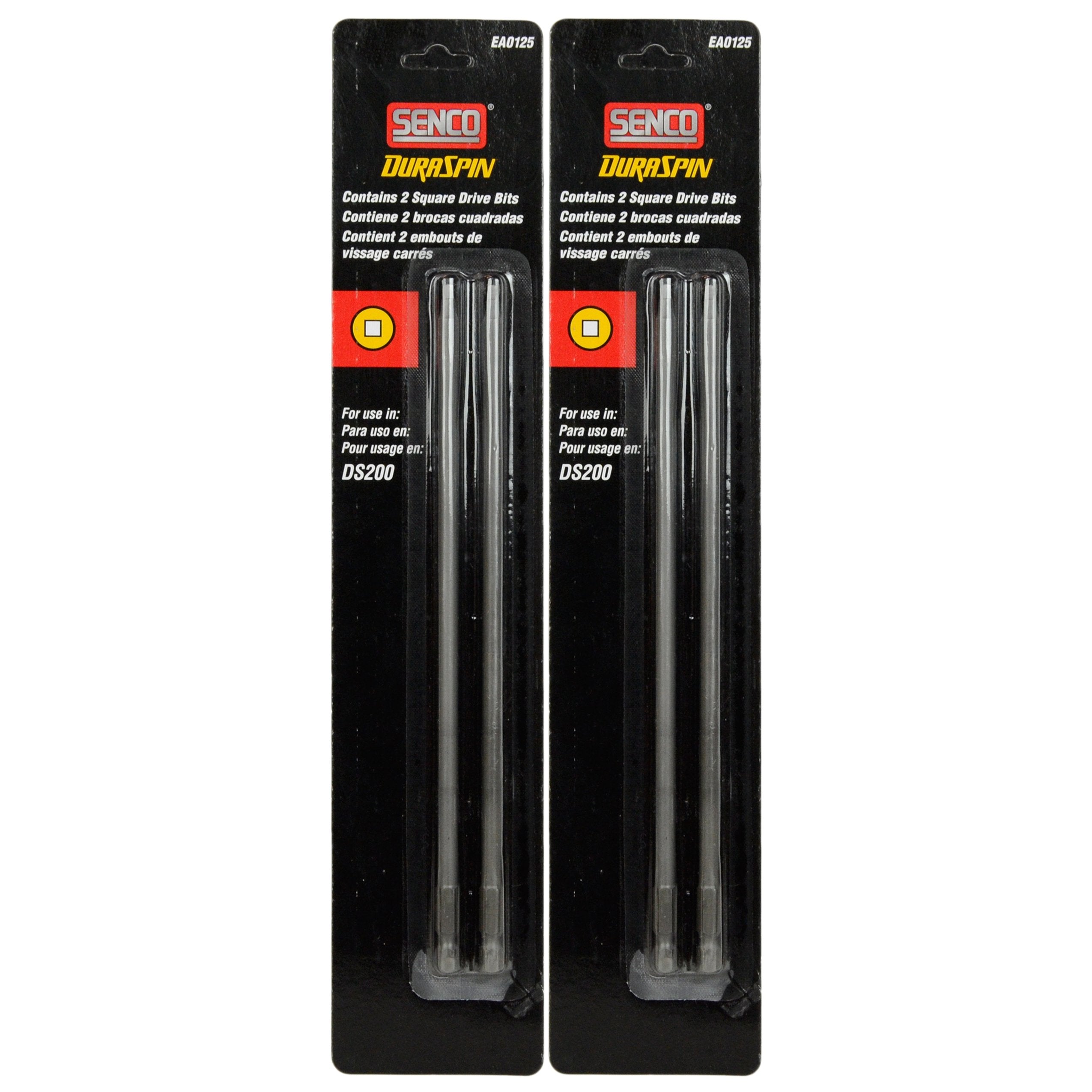 Senco EA0125#2 Square Drive Bits 2-2 Packs - Duraspin Screw Fastening System