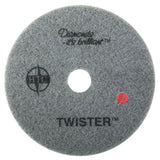 Americo Manufacturing 435213 Twister Red 400 Grit Floor Pad for Heavy Duty Cleaning (2 Pack), 13