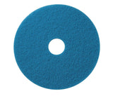 Americo Manufacturing 400410 Blue Cleaner Floor Scrubbing Pad (5 Pack), 10