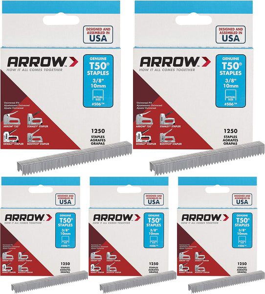 12mm T50 #508IP Heavy Duty Staples, 5000 Pack