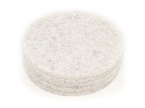 Clarke 976327 Commercial 20 Inch Diameter Natural Blend White High Speed Burnishing Pad, Case of 5