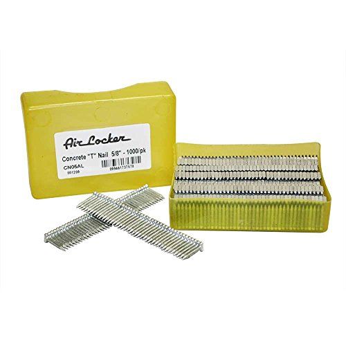 T-Nails CN05AL 14 Gauge Concrete T-Nails for Concrete Nailers 5/8 Inch Smooth Shank (1000 per Pack)