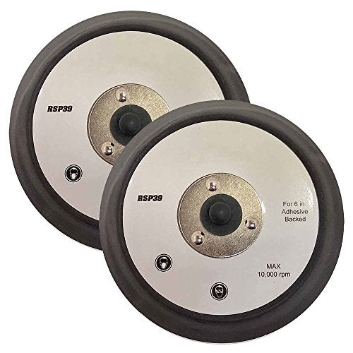 Superior Pads and Abrasives RSP39 6" Dia No Vacuum Holes PSA/Adhesive Backed Sanding Pad Replaces Porter Cable 16000 (Pack of 2)