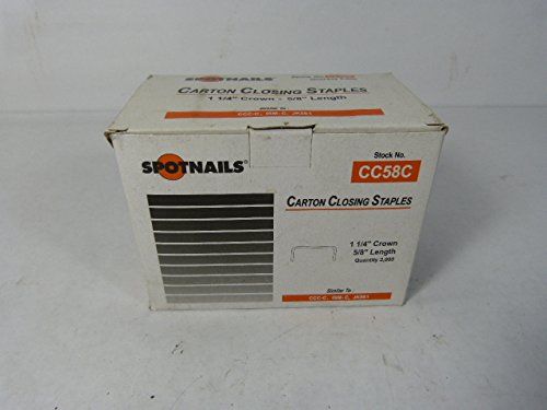 Spotnails CC58C C-Crown 5/8 Carton Staples - Case by Spotnails