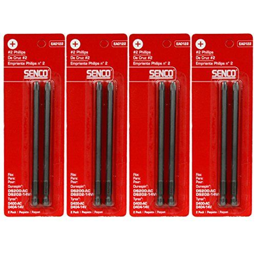 Senco EA0122#2 Phillips Duraspin/Tyrex Bits (4-2 Packs)