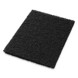 Americo Manufacturing 40011420 Standard Black Stripping Floor Pads Rectangle (5 Pack), 14