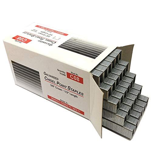 SpotNails C08 Upholstery Fine Wire Staple 22 Gauge 3/8 Crown X 1/2 Leg