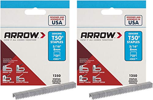Arrow Fastener 505 Genuine T50 5/16-Inch Staples