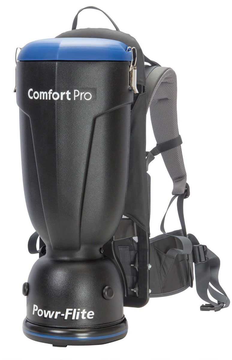 Powr-Flite BP10P Comfort Pro Premium Backpack Vacuum, 10 Quart Capacity