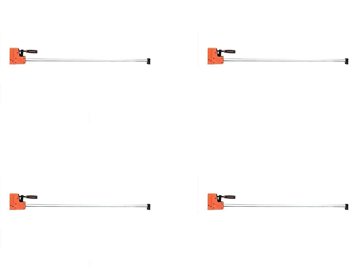 JORGENSEN 8048 Cabinet Master 48 Inch 90 Degree Parallel Steel Bar Clamp 4 PACK