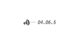Omer 04.06.5 Screw similar to 501681
