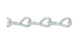 TC Single Jack Chain, Weld Less Chain, (Bright Zinc), Steel Chain, Jack Chain by Angelika & Sun (Size 12 Bright Zinc 0.105