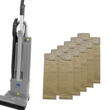 TTS Products Windsor Versamatic 18 Dual Motor Vacuum Bundle with Genuine Windsor Versamatic 2003 Filter Bags (10 Pack) – 18