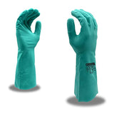 Cordova Unisex Standard Green Nitrile Gloves, Unlined, 15-mil, Diamond Embossed Grip