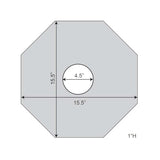 Octagon Rubber Base for Delineators