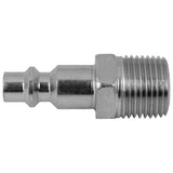 Industrial Steel Air Plug – 1/4" Plug x 3/8" Male NPT (Blister Pack) – Replaces Amflo CP21-03, ARO 23902-310, Coilhose 1503, Milton 733
