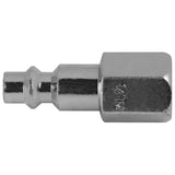 High Performance Air Hose Fittings, Stainless Steel Quick Coupler, Industrial Interchange, I/M Type (1/4" Plug x 1/4" Female Thread NPT)