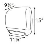 Palmer Fixture TD0246-02 Electra AC Touchless Roll Towel Dispenser, Black Translucent
