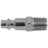 Industrial Steel Air Plug – 1/4" Plug x 1/4" Male NPT (Blister Pack) – Replaces Amflo CP21, ARO 23902-210, Coilhose 1501, Milton 727