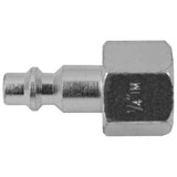 Industrial Steel Air Plug – 1/4" Plug x 3/8" Female NPT (Blister Pack) – Replaces Amflo CP20-23, ARO 23902-3, Coilhose 1505, Milton 732