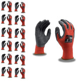 Cordova 3993XL Ion Flex Gloves, 13-Gauge, Red Nylon Shell, Dark Gray Latex Palm Coating, X-Large, 12-Pack