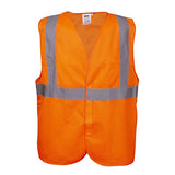 Cordova V210 Type R, Class II, Orange Mesh Vest, Hook & Loop Closure, 2-Inch Silver Reflective Tape