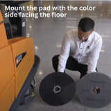 Diversey TASKI Twister Intellipad Diamond Coated Floor Machine Cleaning Pad, Made in USA, Burnish to High Super Gloss Finish