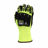 Cordova 7735 OGRE Impact High-Visibility Work Gloves, Padded Nitrile Coating, Reinforced Thumb, Flexible, Comfy, Heavy-Duty