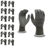 Cordova Cor-Touch Lite Premium Gloves, 15-Gauge, Nylon Shell, Polyurethane Palm Coating, 12-Pack