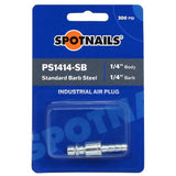 Industrial Steel Air Plug – 1/4