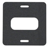 Plasticade 45" Vertical Panel Parking Lot Sign Kit with 20 lbs. Rubber Base, Stackable, Space Saving Design, Double-Sided Reflective Display, Reinforced Base, Made in the USA