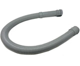 Drain Hose Assembly — 2.0" x 46" Molded Hose, Grey, Includes Drain Cap with Hanging Strap Aftermarket Direct Replacement
