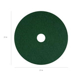Americo Green Scrub Floor Pad, Cleaning Pad for Hard Surfaces, Made of 100% Recycled Content, USA Made