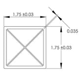 Plasticade Power Post Plastic Sign Post for Parking, Traffic and Property Signs, Reinforced, Lightweight Square Post for Durability and Wind Resistance, Base not Included