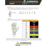 Cordova Standard Weight Gloves, Brown Jersey, Clute Cut, Knit Wrist, 12-Pack