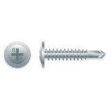 #8 x 2-1/2" Phillips Modified Truss Head ZINC Plated S/D Screws 2,000ct | M92Z