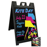 Plasticade Deluxe Signicade Portable Folding Double Sided Sign Stand