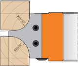 CMT CMT 694.004.31 Multiradius Roundover Cutter Head, 5-13/64-Inch Diameter, 1-1/4-Inch Bore