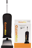 TTS Products CleanMax Zoom ZM-200 Commercial Upright Vacuum with 6 HEPA Bags – Lightweight 8 lb Design, 13” Nozzle, HEPA Filtration, Aluminum Handle, Corded, 1-Speed Motor