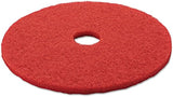 20” Red Floor Buffer Pads – 5 Pack – Heavy Duty Polishing Pads for 175 RPM Rotary Machines – Compatible with Viper, PowrFlite, Clarke & Mercury Floor Buffers