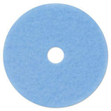 3M 59829 Hi-Performance Burnish Pad 3050, 21-Inch Diameter, Sky Blue, 5/Carton