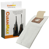 CleanMax CMH-160 HEPA Filter Bags – Compatible with CleanMax Nitro, Cadet & Pro-Series Models CMS-1T, CMS-1N, CMPS-QD, CMPS-1N, CMPS-QDZ – 160 Count Bulk Case