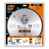CMT 255.096.12 ITK Industrial Fine Finish Saw Blade, 12-Inch x 96 Teeth 40° ATB Grind with 1-Inch Bore, Black & Orange
