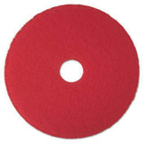 3M 08392 Buffer Pad, Removes Scuff Marks, 17-Inch, 5/CT, Red