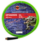 3/8" x 50' Polyurethane Air Hose (Green) – No Fittings – 3/8" NPT – Lightweight, Flexible, Industrial Air Hose