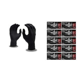 Cordova Nitri-Cor Agility, Disposable Nitrile Gloves, Industrial Grade, 6-Mil, Powder Free, Textured, Black Color, Beaded Cuff, Small #4089S (Case)