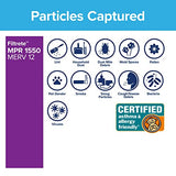 Filtrete 16x25x5 Air Filter MPR 1550 DP MERV 12, Healthy Living Ultra Allergen Deep Pleat