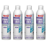 Champion Sprayon Water-Based Air Freshener Spray 14 oz, Odor Control Room Freshener, Fresh Linen (4 Pack)