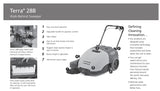 Advance 28B Modern Cordless Sweeper - Terra Series, 2.5x Productivity on Carpet, 28 inches Sweep Path